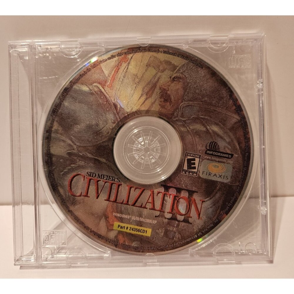 Sid Meier's CIVILIZATION III (PC CD-ROM, 2002) Limited edition Cd Only